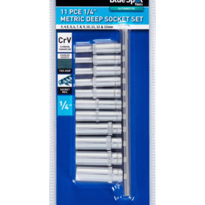 Blue Spot 1/4"D Deep Socket Set