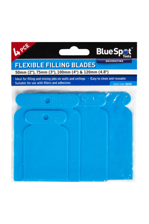 Blue Spot 4 Piece Flexible Filling Blade Set