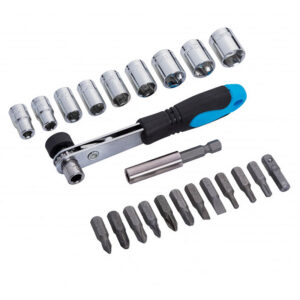 Blue Spot Offset Ratchet Bits and Sockets - 23 Piece Set