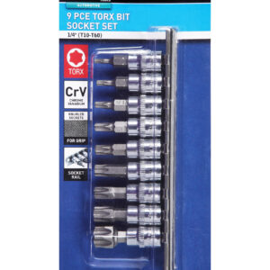 Blue Spot 1/4"D Torx Bit Socket Set