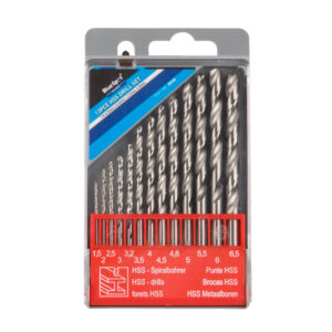 Blue Spot High-Speed Steel Drill Bit Set - 13 Piece