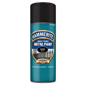 Hammerite Metal Paint - Satin Black - 400ml