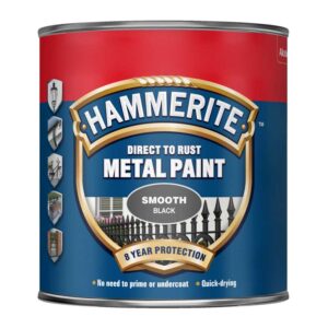 Hammerite Metal Paint - Smooth Black - 750ml