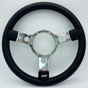 15 inch black vinyl steering wheel