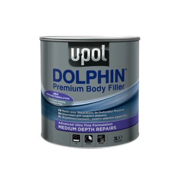 U-Pol Dolphin Medium Depth Body Filler - 3 Litre