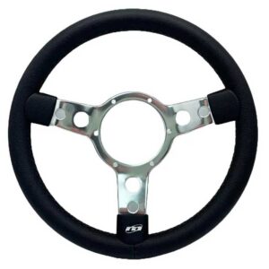 3 spoke 13 inch vinyl steering wheel