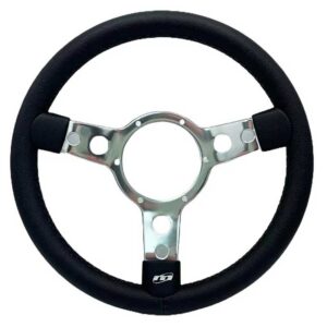 3 spoke 14 inch vinyl steering wheel