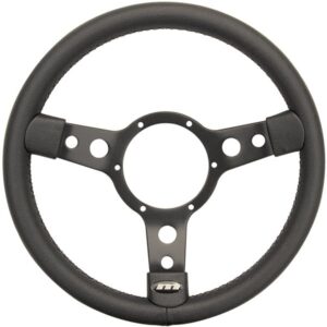 15 inch 3 spoke leather steering wheel