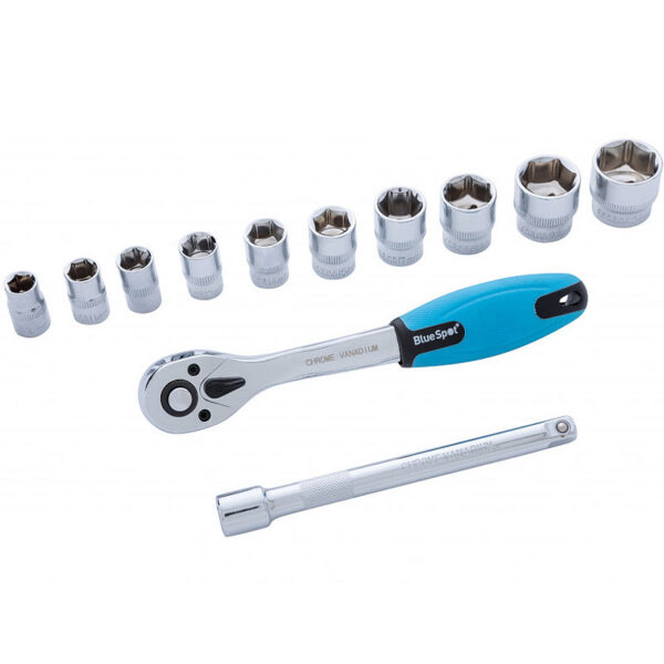 BlueSpot 3-8 Ratchet Socket Set 12 Piece-2