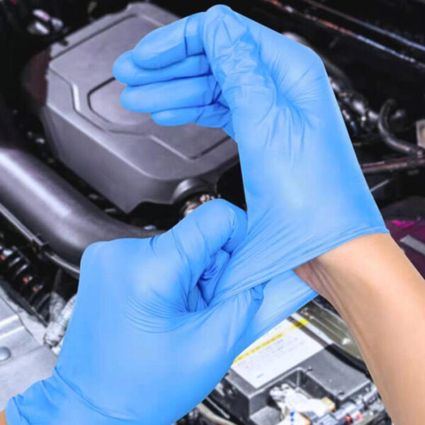 Disposable Blue Gloves - Box of 100 -1