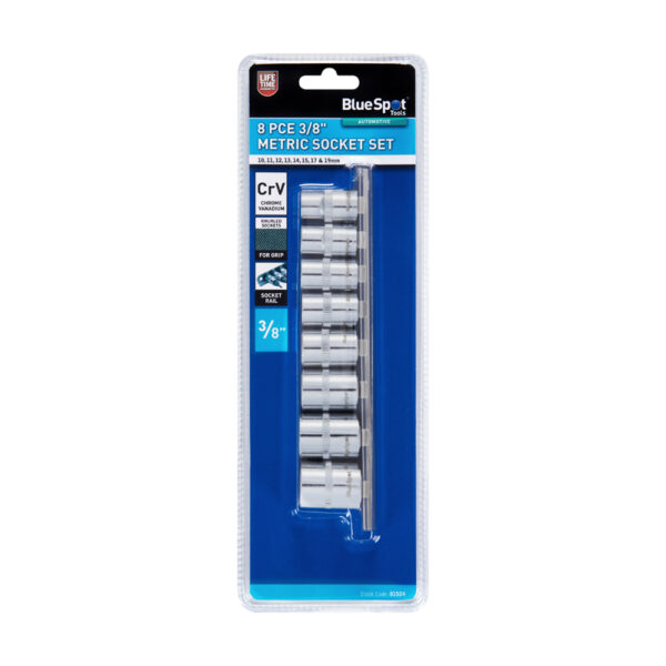 Blue Spot 3/8" Socket Set - 8 Piece