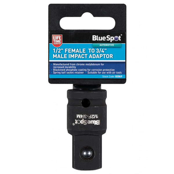 Blue Spot 1/2" Female to 3/4" Male Impact Adaptor