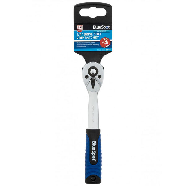 Blue Spot 1/4" Drive Soft Grip Ratchet