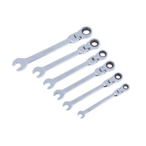 Blue Spot Flexible Ratchet Spanners (8-17mm) - 6 Piece Set