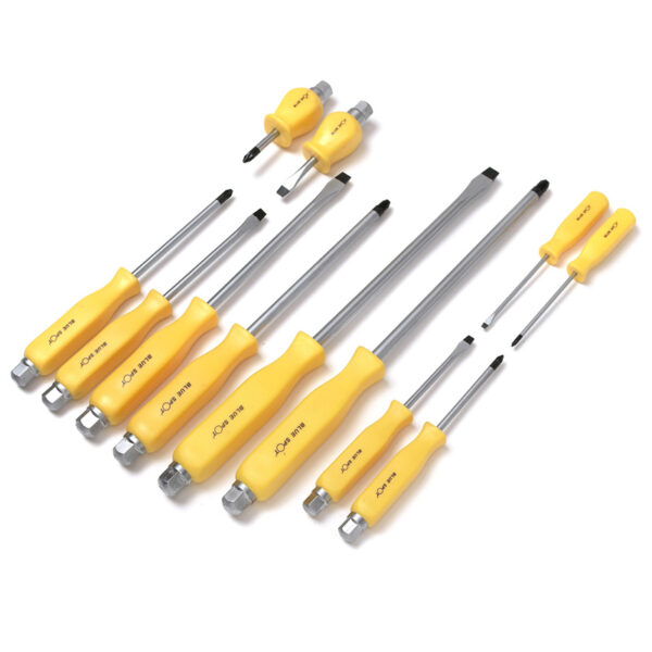 Blue Spot Hex Shank Bolster Screwdrivers - 12 Piece Set