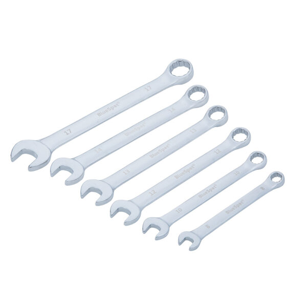 Blue Spot Metric Combination Spanners - 6 Piece Set