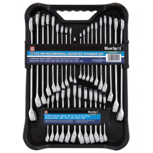 Blue Spot Metric and Imperial Spanners - 36 Piece Set