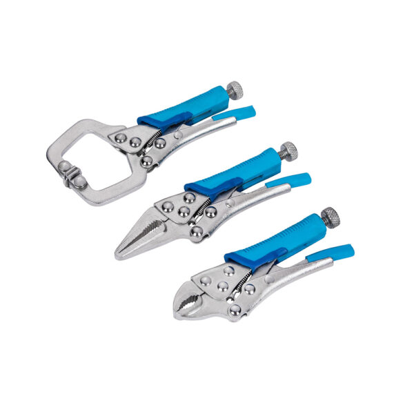 Blue Spot Mini Locking Pliers and Clamps - 3 Piece Set