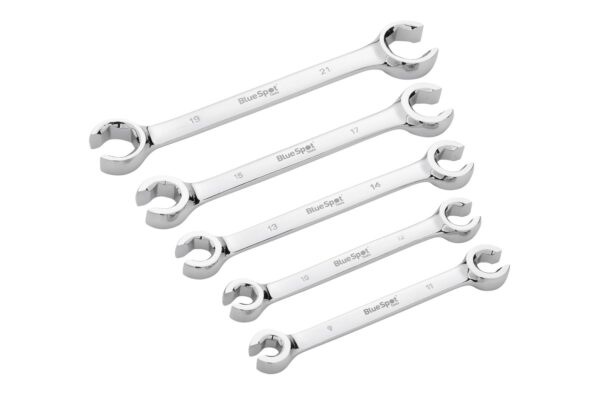 Blue Spot Tools Flare Nut Spanners (9-21mm) - 5 Piece Set