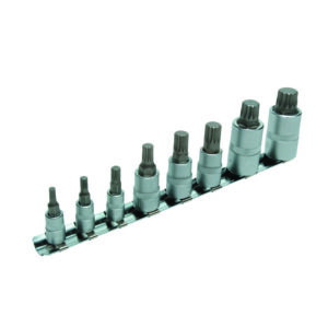 Laser 14D, 38D and 12D Spline Bits - 8 Piece Set