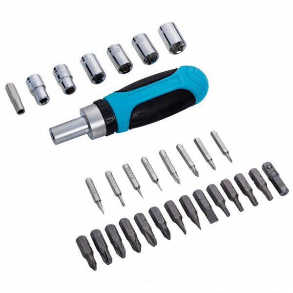 Blue Spot Ratchet Screwdriver Socket Set - 30 Piece