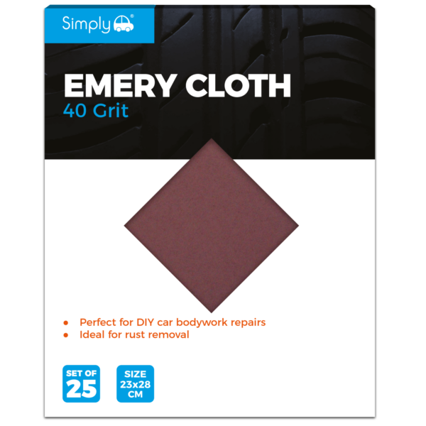 Simply Emery Cloth 40 Grit - 25 Pack