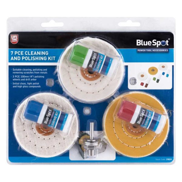 Blue Spot Cleaning and Polishing Kit - 7 Piece Box