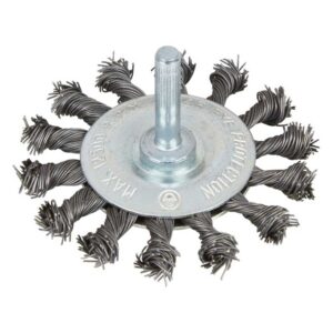 Blue Spot Flat Twist Knot Wire Wheel Brush - 75mm