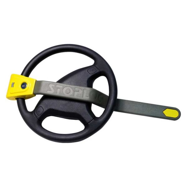 Stoplock Airbag Steering Wheel Lock In Use