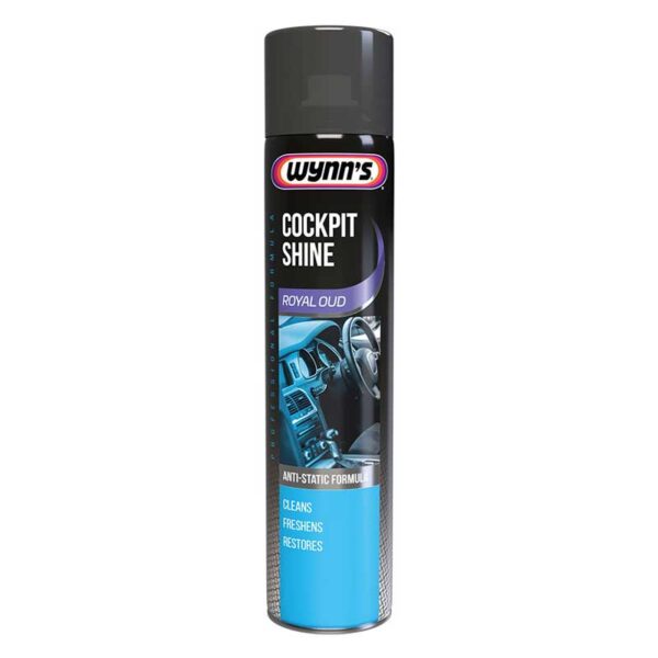 Wynn's Cockpit Shine Royal Oud 600ml aerosol spray