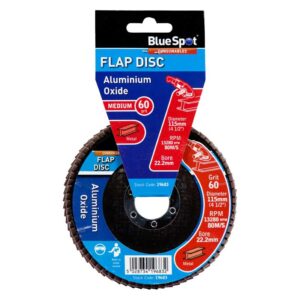 Blue Spot 115mm Aluminium Oxide Flap Disc - 60 Grit