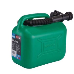 Draper Green Plastic Fuel Can - 5 Litres