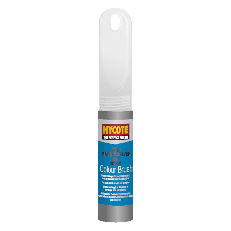 Hycote Ford Machine Silver Metallic Touch Up Paint Brush -12.5ml