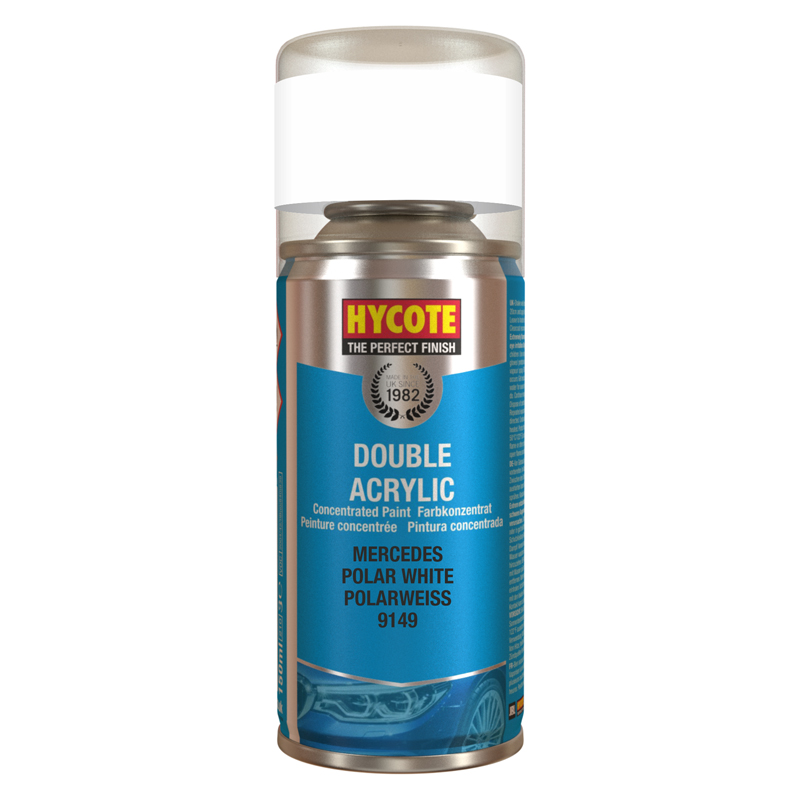 Hycote Mercedes Polar White Spray Paint – 150ml