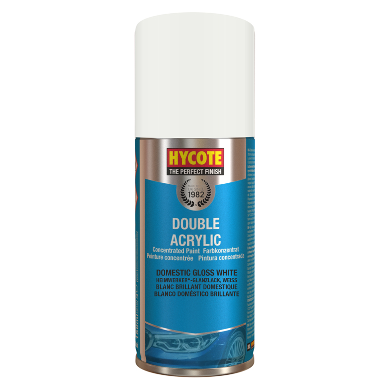 Hycote Domestic Gloss White Spray Paint – 150ml