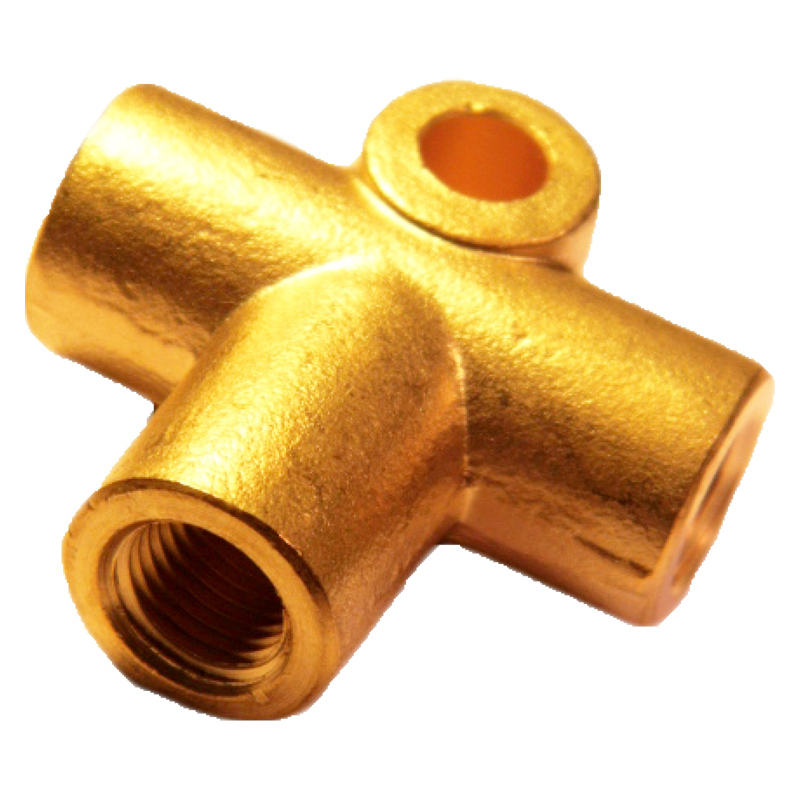Autobar Brake Pipe Union 3-Way Connector - 3/8" x 24 TPI